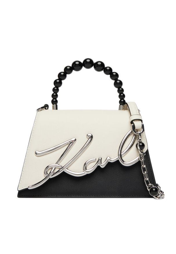 Karl Lagerfeld - KARL LAGERFELD Torebka B3W30015 Biały. Kolor: biały. Materiał: skórzane