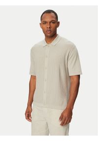 BOSS Koszula Amicino 50558725 Beżowy Regular Fit. Kolor: beżowy. Materiał: bawełna #1