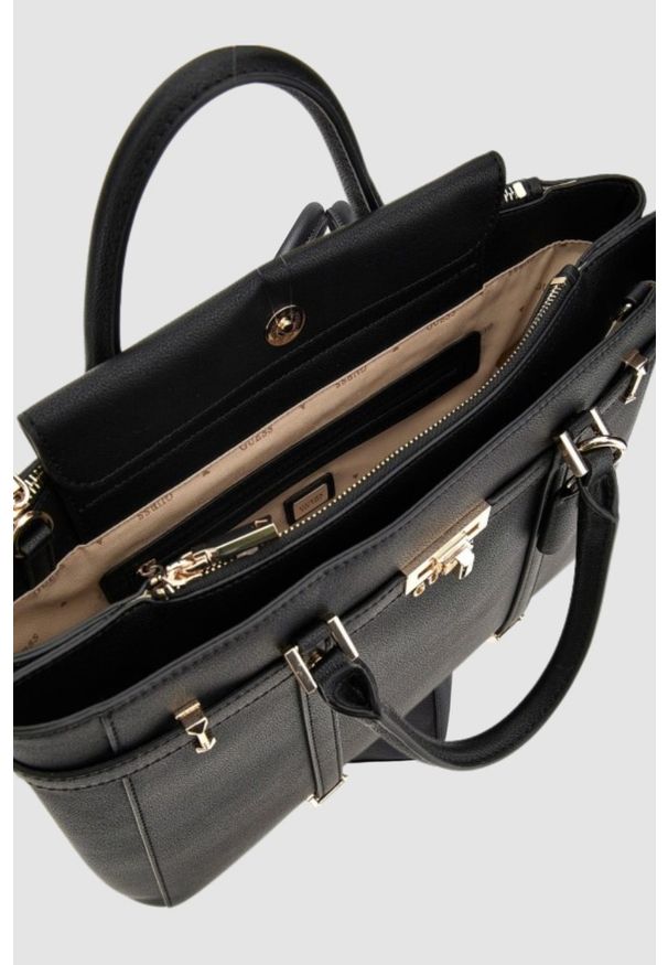 Guess - GUESS Czarna torebka Emilee. Kolor: czarny