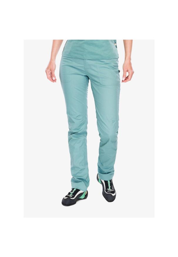 EDELRID - Spodnie wspinaczkowe damskie Edelrid Nona Pants. Kolor: zielony. Sport: wspinaczka