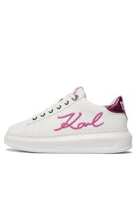 Karl Lagerfeld - KARL LAGERFELD Sneakersy KL62510A Biały. Kolor: biały. Materiał: skóra #4