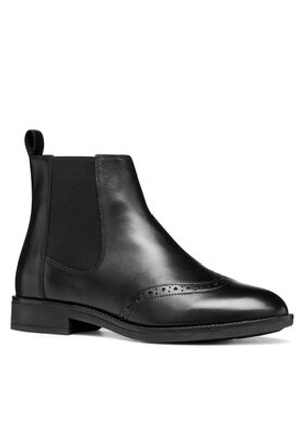 Geox Sztyblety D Jaylon 2 D56QAA 043NH C9999 Czarny. Kolor: czarny. Materiał: skóra