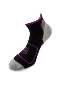 ZEAGLE - Skarpetki Unisex McKees Czarno-Fioletowe 36-38 z Bawełny. Kolor: czarny, fioletowy, wielokolorowy. Materiał: poliester, poliamid, bawełna, elastan, wełna. Sport: turystyka piesza #1