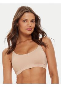 Chantelle Biustonosz top Smooth Comfort C10U10 Beżowy. Kolor: beżowy. Materiał: syntetyk