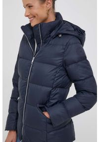 TOMMY HILFIGER - Tommy Hilfiger kurtka puchowa damska kolor granatowy zimowa. Kolor: niebieski. Materiał: puch. Sezon: zima