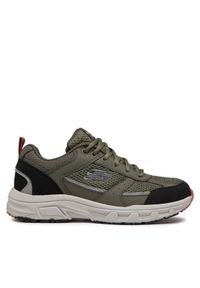 skechers - Skechers Sneakersy Verketta 51898/OLBK Khaki. Kolor: brązowy. Materiał: materiał #1