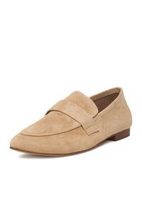 Gino Rossi - GINO ROSSI Lordsy CEO-V1105-55 Beżowy. Kolor: beżowy. Materiał: zamsz, skóra #5