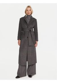 Marella Płaszcz wełniany Giostro 2523016162 Szary Regular Fit. Kolor: szary. Materiał: wełna #1