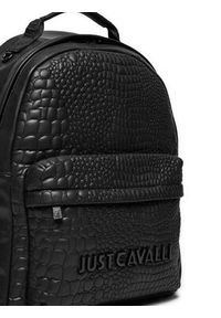 Just Cavalli Plecak 77QA4B11 Czarny. Kolor: czarny. Materiał: skóra