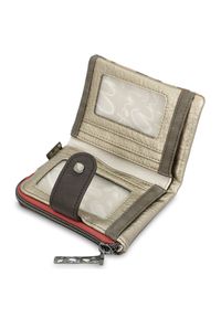 Brązowy Kompaktowy Damski Portfel Anekke Z Laleczką. Kolor: brązowy #8