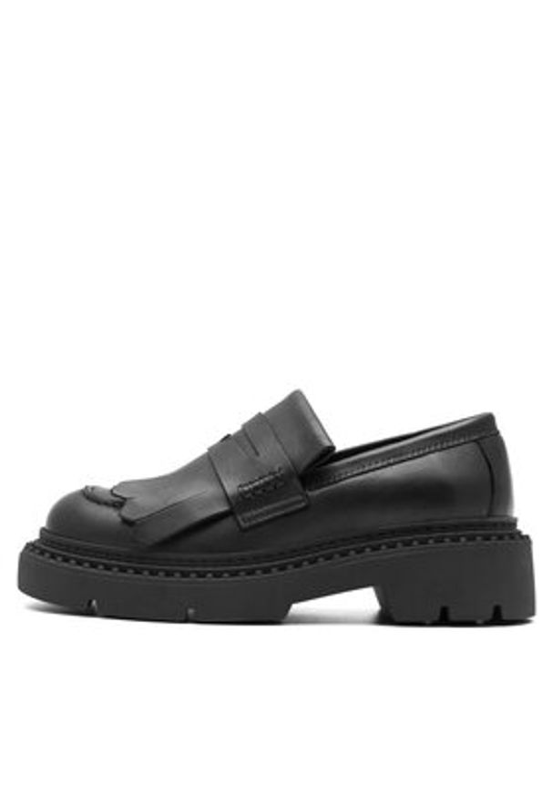 Badura Loafersy SINES-23FW110-V Czarny. Kolor: czarny. Materiał: skóra