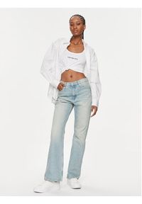 Calvin Klein Jeans Top Institutional J20J221064 Biały Slim Fit. Kolor: biały. Materiał: bawełna #3
