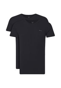 GANT - Gant Komplet 2 t-shirtów 900012018 Czarny Regular Fit. Kolor: czarny. Materiał: bawełna