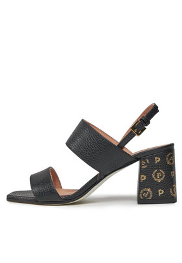 Pollini Sandały SA16106C1ITDP000 Czarny. Kolor: czarny. Materiał: skóra