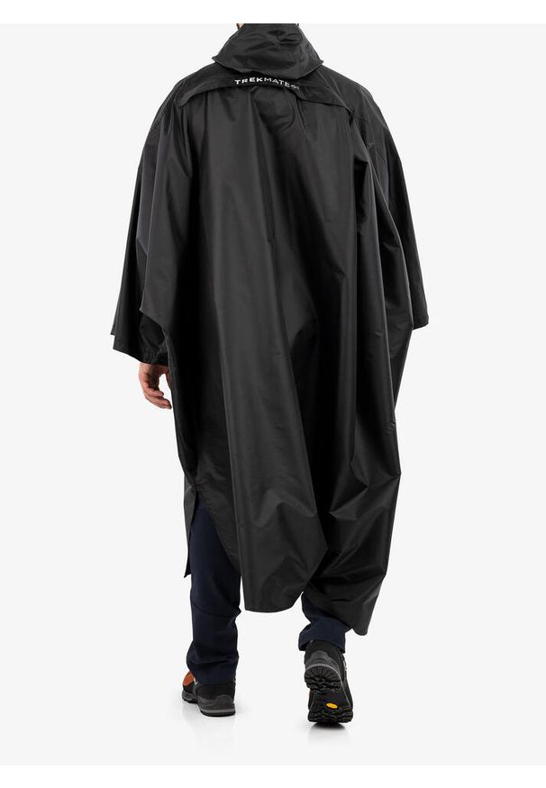 Peleryna przeciwdeszczowa Trekmates Deluxe Poncho - black. Kolor: czarny