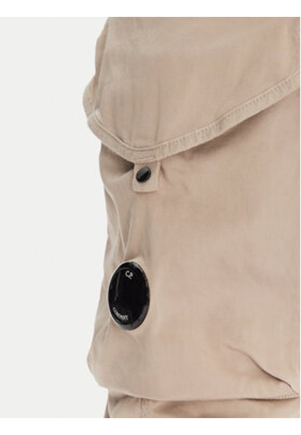 C.P. Company Spodnie materiałowe 18CMPA058A005694G Khaki Regular Fit. Kolor: brązowy. Materiał: bawełna