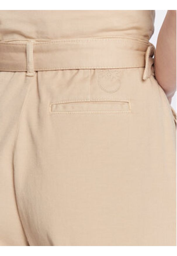Pinko Jeansy 100614 A0I5 Beżowy Straight Fit. Kolor: beżowy