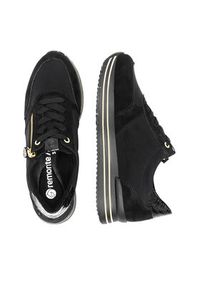 Remonte Sneakersy D1316-01 Czarny. Kolor: czarny. Materiał: materiał #2