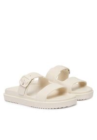 TOMMY HILFIGER - Tommy Hilfiger Klapki FW0FW08953 Biały. Kolor: biały. Materiał: syntetyk #6