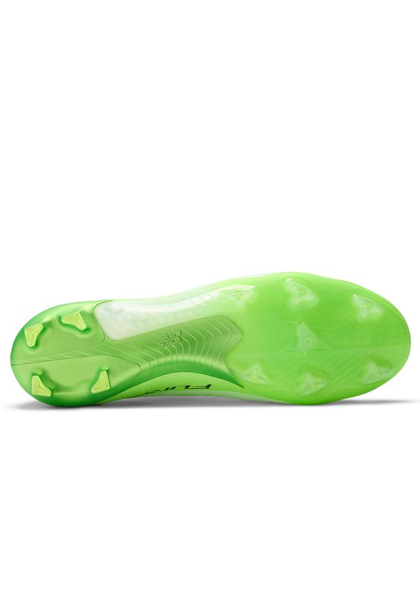 Korki męskie New Balance FURON TEAM FG V8 SF3FSP8 – zielone. Kolor: zielony. Materiał: materiał, syntetyk. Szerokość cholewki: normalna. Sport: piłka nożna