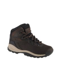 columbia - Buty do chodzenia damskie Columbia W Newton Ridge Plus. Wysokość cholewki: za kostkę. Zapięcie: sznurówki. Kolor: wielokolorowy. Materiał: materiał, skóra. Szerokość cholewki: normalna. Styl: sportowy #1