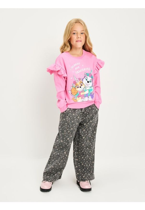 Sinsay - Bluza crewneck PAW Patrol - różowy. Kolor: różowy