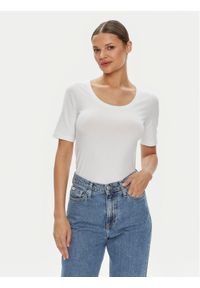 GANT - Gant T-Shirt 4203491 Biały Slim Fit. Kolor: biały. Materiał: bawełna #1