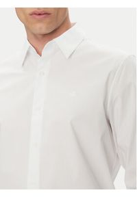 Calvin Klein Koszula LV04LB148G Biały Slim Fit. Kolor: biały. Materiał: bawełna #5