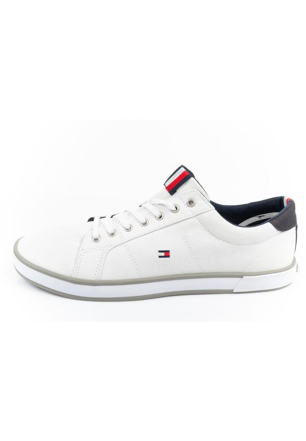TOMMY HILFIGER - Buty sportowe trampki do chodzenia męskie Tommy Hilfiger. Kolor: biały. Sport: turystyka piesza