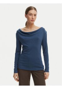 Vero Moda Bluzka Ice 10340793 Granatowy Regular Fit. Kolor: niebieski. Materiał: syntetyk #1