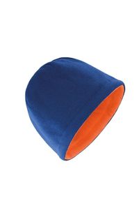 RESULT WINTER ESSENTIALS - Polarowa Czapka Dwustronna. Kolor: pomarańczowy, wielokolorowy, niebieski. Materiał: polar