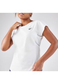 ARTENGO - Koszulka tenisowa z okrągłym dekoltem damska Artengo Soft Dry 500. Kolor: biały. Materiał: elastan, poliester, materiał. Sport: tenis