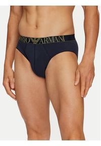 Emporio Armani Underwear Komplet 3 par slipów 111734 4F726 64135 Granatowy. Kolor: niebieski. Materiał: bawełna #8