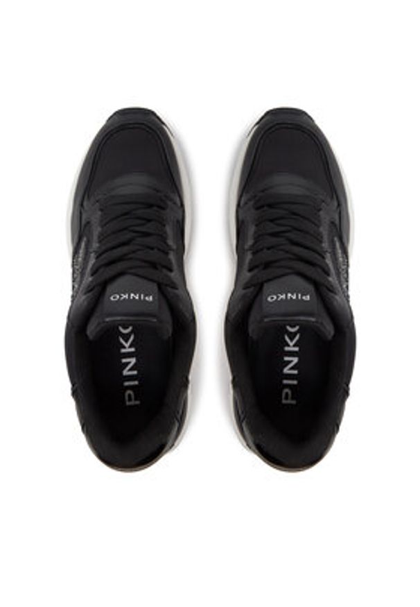 Pinko - PINKO Sneakersy Gem 07 SS0055 P073 Czarny. Kolor: czarny. Materiał: materiał