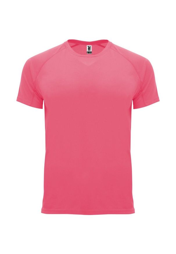 ROLY - Męska Koszulka Sportowa Z Krótkim Rękawem Bahrain. Kolor: wielokolorowy, czerwony, różowy. Długość rękawa: krótki rękaw. Długość: krótkie. Sport: turystyka piesza