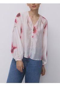 Reserved - Wzorzysta bluzka - wielobarwny. Materiał: tkanina #1