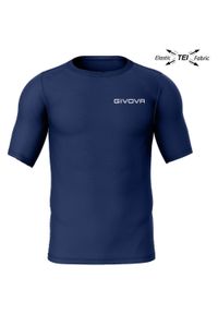 Koszulka Sportowa Givova Corpus 2XL dla Mężczyzn - Oddychająca i Lekka. Kolor: niebieski. Sport: piłka nożna