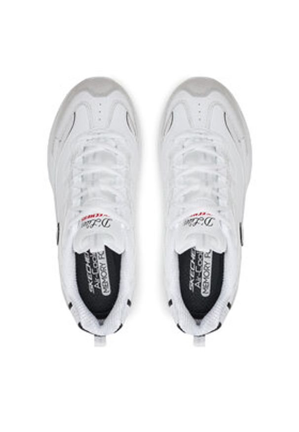 skechers - Skechers Sneakersy D'Lites 150231 Biały. Kolor: biały. Materiał: skóra