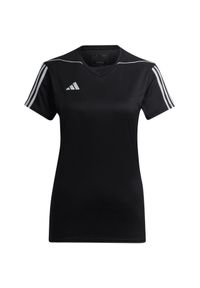 Adidas - Koszulka do piłki nożnej damska adidas Tiro 23 League Jersey. Kolor: czarny. Materiał: jersey