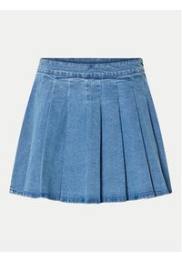 Pieces Spódnica jeansowa Silje 17156077 Niebieski Regular Fit. Kolor: niebieski. Materiał: bawełna #5