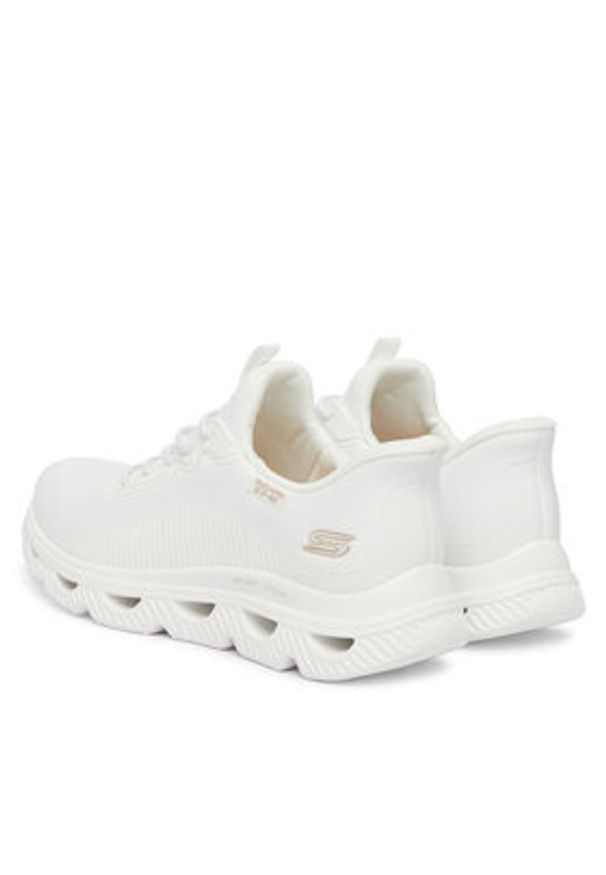 skechers - Skechers Sneakersy BOBS Sport Arc 117629/W Biały. Kolor: biały. Materiał: materiał. Model: Skechers Sport