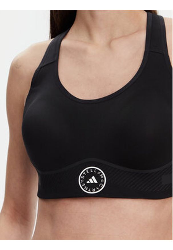 Adidas by Stella McCartney - adidas by Stella McCartney Biustonosz sportowy TruePace JD8407 Czarny. Kolor: czarny. Materiał: syntetyk
