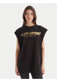 Plein Sport Tank top PAEC MTK8319 STE001N Czarny Regular Fit. Kolor: czarny. Materiał: bawełna. Styl: sportowy