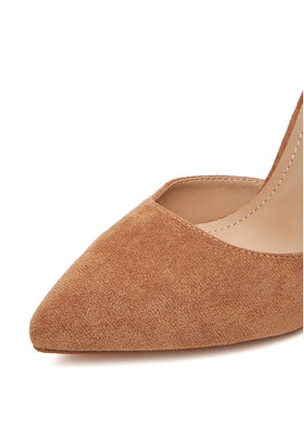 DeeZee Czółenka K539 Brązowy. Kolor: brązowy. Materiał: materiał