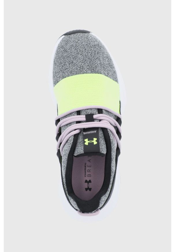 Under Armour - Buty UA W Charged Breathe Lace NM. Zapięcie: sznurówki. Kolor: czarny. Materiał: guma