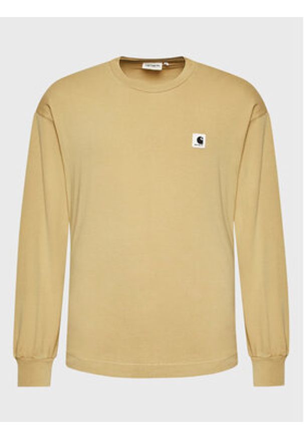 Carhartt WIP Bluzka Nelson I029962 Beżowy Regular Fit. Kolor: beżowy. Materiał: bawełna