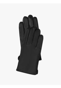 Ryłko - Klasyczne skórzane rękawiczki męskie. Kolor: czarny. Materiał: skóra. Styl: klasyczny #1