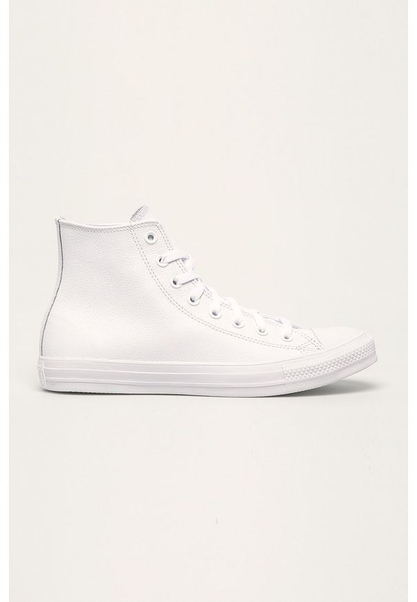 Converse - Trampki Chuck Taylor All Star Leather. Nosek buta: okrągły. Zapięcie: sznurówki. Kolor: biały. Materiał: guma