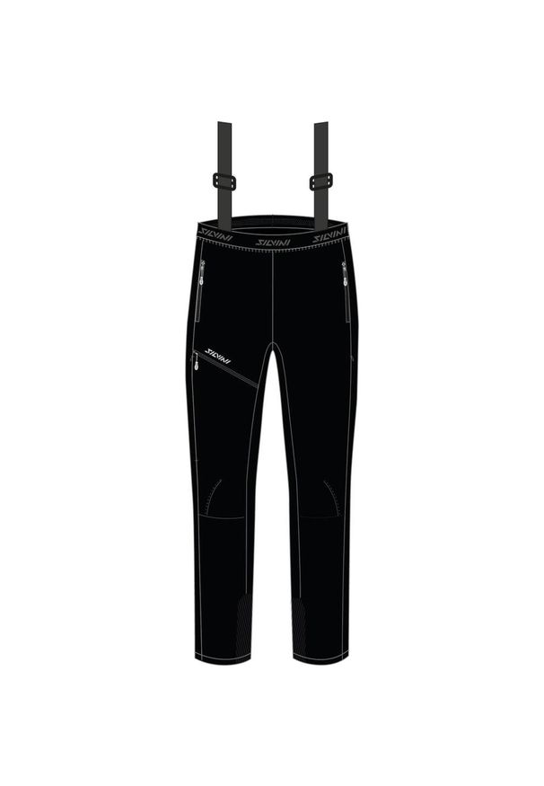 Spodnie do narciarstwa biegowego męskie Silvini Alzaro MP1702. Kolor: czarny. Sezon: zima. Sport: narciarstwo
