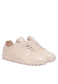 Calvin Klein Sneakersy Low Profile Run Mg Pol Mix Mat HW0HW03284 Beżowy. Kolor: beżowy. Materiał: skóra. Sport: bieganie #4